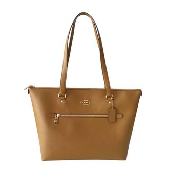Coach caramel leather shoulder tote bag