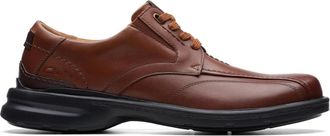 Clarks Gessler Lace 26171541 Mens D Dark Tan Leather Casual Shoes MEW499