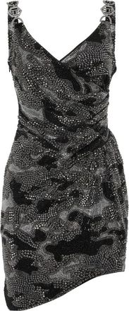 Philipp Plein Korte Jurk - Dames - Feestkleedjes - Zwart - M - Polyester - Kleedjes