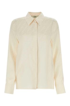 Fendi Ivory Silk Shirt