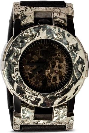 Parts Of Four P4-FOB 39 42mm - unisex - Buffalo Leather/White Gold/Sterling Silver - M