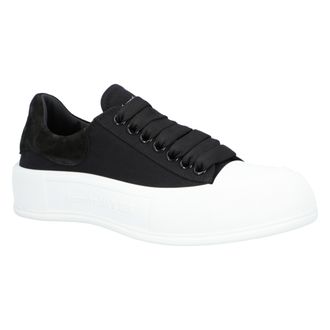 Alexander McQueen Alexander McQueen Womens Plimsoll in black Canvas - Size EU 38
