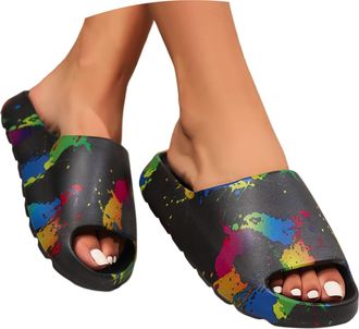 Generic 2026 Mens Slippers 22 Slides (Black, 5)