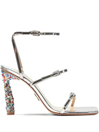 PAUL ANDREW Sandali Slinky con strass 95mm - Argento