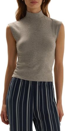 Favorite Daughter Heritage Mock Neck Top in Heather Grey at Nordstrom, Size X-Large