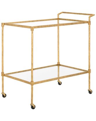 Safavieh Couture Isabellina Metal & Glass Bar Cart