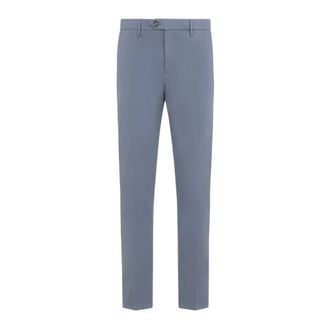 Canali Klassieke Chino Broek - Heren - Broeken - Blauw - Maat: XL Katoen