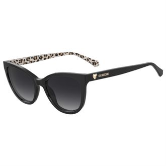 Moschino Womens Accessories Moscsun Cat Eye Sung in Pattern Black - One Size