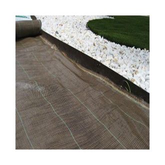 No Brand No Brand - Malla Antihierbas Marr&oacute;n 1,25 X 10 M, 105 Gr/m2, Malla Geotextil Permeable Al Agua Transpirable. Protecci&oacute;n Contra Malas Hierbas