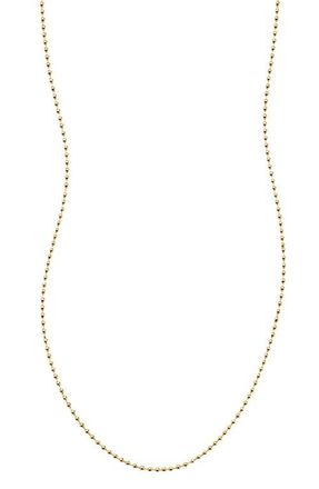 Made by Mary Bead Chain Necklace in Gold Filled at Nordstrom, Size 20