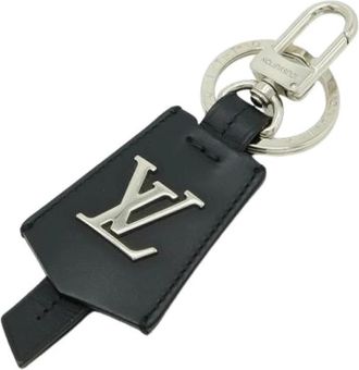 Louis Vuitton Pre-owned Canvas Sleutelhanger - Dames - Vintage Accessoires - Zwart - ONE Size - Leer - Vintage