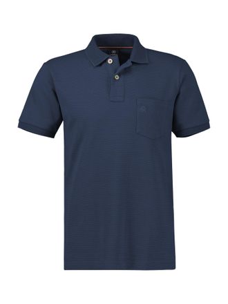 Lerros Poloshirt LERROS LERROS Herren Piqu&eacute;-Poloshirt in Grossen Gr&ouml;ssen, Herren, Gr. 5XL, blau (classic navy), 100% Baumwolle, ohne Ausschnitt, Shirts Polos