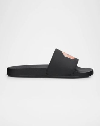 Palm Angels Men & apos;s Teddy Pool Slides