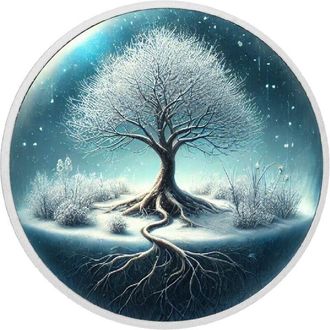 OEM Moneda De Plata De 1 Oz Con &Aacute;rbol De Invierno