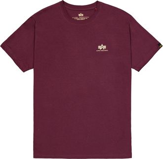 Alpha Industries T-Shirt ALPHA INDUSTRIES Basic T-Shirt SL, Herren, Gr. 3XL, schwarz cherry, Obermaterial: 100% Baumwolle, Shirts T-Shirt