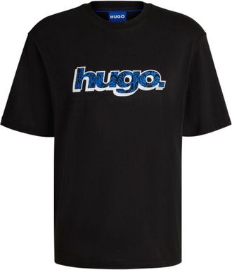 HUGO BOSS Cotton T-shirt with graphic logo print