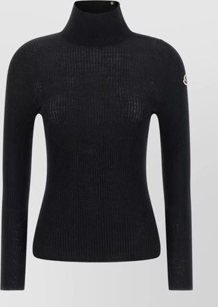 Moncler virgin wool ribbed turtleneck sweater