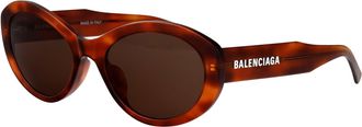 Balenciaga Womens Sunglasses Bb0446s Havana Brown Acetate