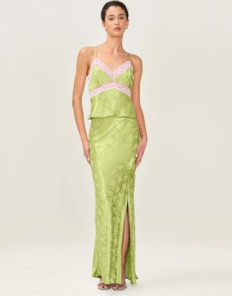 Omnes Womens Fenella Skirt in Lima Bean - Size: 12