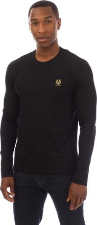 Belstaff Mens Belstaff Cotton Jersey Long Sleeve T-Shirt in Black