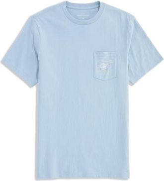 Vineyard Vines Coral Permit Graphic T-Shirt in Del Mar Blue at Nordstrom, Size Small