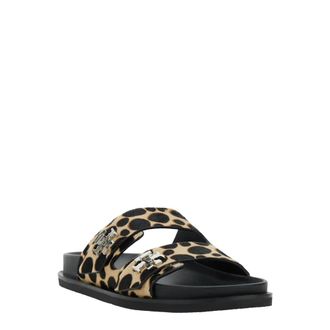 Tory Burch Schoenen, Dames, Veelkleurig, 40 EU, Leer, Turnlock Sport Slide