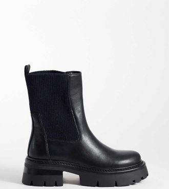 Simmi London Simmi London Wide Fit - Caitlin Chunky - Stivaletti neri a pianta larga-Nero
