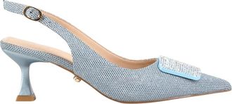 Twentyfourhaitch Schoenen, Dames, Blauw, 38 EU, Gemelli Slingback