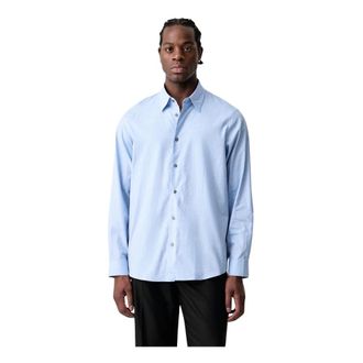 A|X Armani Exchange Camisa con monograma - Shirts - Hombre - Azul - 2XL