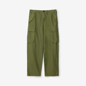 Burberry Cotton Cargo Trousers