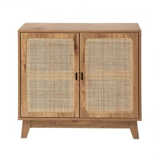 Calicosy Aparador 2 puertas en rat&aacute;n natural l80 cm