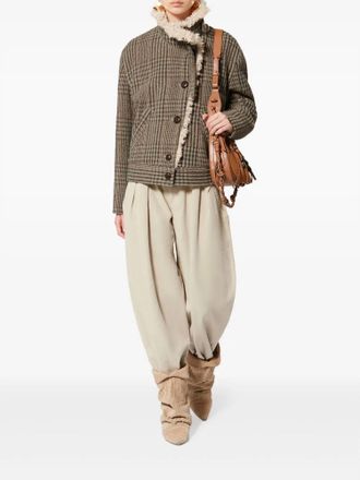 Isabel Marant Fadia Coat In Beige