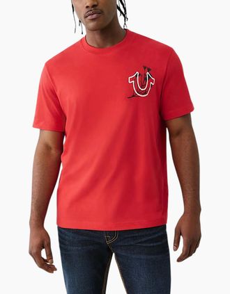 True Religion Mens True Religion109301 Mens T Shirts - Red - Size: 42