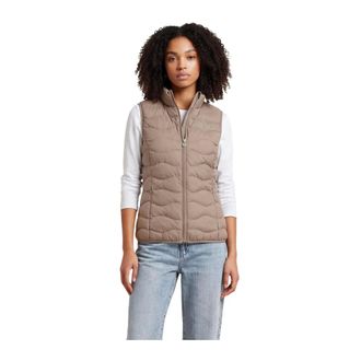 Emporio Armani Chaleco sin mangas de cuello redondo - Jackets - Mujer - Beige - XL