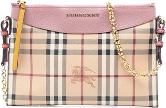 Burberry Pre-owned Burberry Haymarket Check Coated Canvas Peyton Crossbody 1LA2CKXVEOVVM6HN