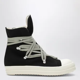 Rick Owens Sneakers Megalace nere in denim