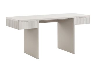 Vente-Unique Scrivania 2 Cassetti - Beige - Prylo
