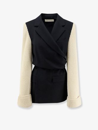 Dries Van Noten Blazer Beline Bis in lana con manica in contrasto - DRIES VAN NOTEN - gender_Woman