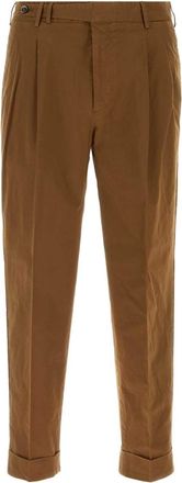 Pantaloni Torino Caramel Stretch Cotton Style Pant