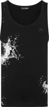 Plein Sport Tank Top Splash Extreme - Heren - Sport - Zwart - Maat: S Katoen
