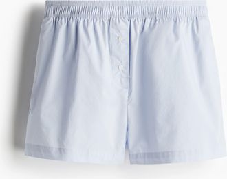 H&M Popelineshorts - Blue