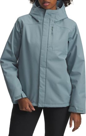 Under Armour Porter 3-in-1 Jacket in Serpentine //Jasper Blue at Nordstrom, Size X-Small