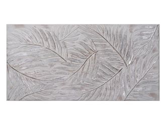 Schubiger M&ouml;bel Bild Silberne Bl&auml;tter