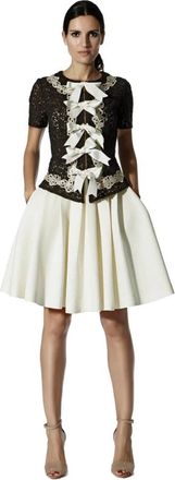 Moskada Beige Geplooide Rok Outlet - Dames - Korte kleedjes - Veelkleurig - S - Kleedjes