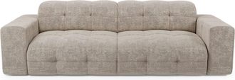 Sia Home Sof&aacute; cama 4 plazas terciopelo gofrado beige