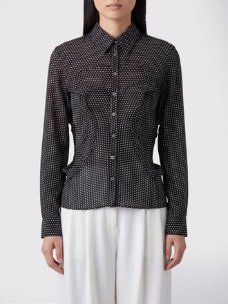 Junya Watanabe Polka Dot Print Slim Fit Jersey Shirt