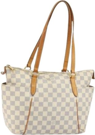 Louis Vuitton Pre-owned Shoulder Bags, female, White, Size: ONE SIZE Pre-owned Vintage Canvas Shoulder Bag