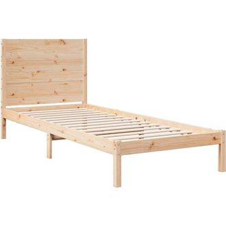 vidaXL Cama Extralarga Sin Colch&oacute;n Madera Maciza 90x210 Cm Vidaxl