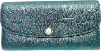 Louis Vuitton Pre-owned Lange portemonnee (bi-fold) - Dames - Vintage Accessoires - Blauw - ONE Size - Leer - Vintage