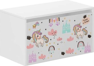 OEM Caja De Juguetes Unicornio Arco&iacute;ris